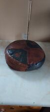 Vintage leather pouffe for sale  LINCOLN