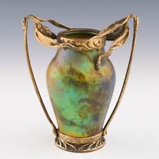Zsolnay Pecs Eosin Lustred Vase With Ormolu Mounts 1898-1900 for sale  Shipping to South Africa
