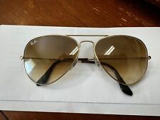 Ray-Ban Aviator Classic RB3025 Sunglasses - Gold/Brown, used for sale  Shipping to South Africa