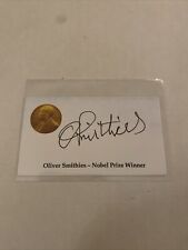 Oliver Smithies Signed Business Card Sized Nobel Prize Auto Autograph  for sale  Shipping to South Africa