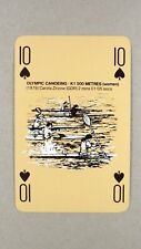 Used, 1 x playing card 1976 Olympic Canoeing K1 500 Metre Zirzow 10 of Spades T5 for sale  Shipping to South Africa