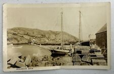 Used, RPPC Monhegan Dock ME Maine Lobster Fishing Cages Postcard Lorimer Brackett for sale  Shipping to South Africa