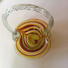Glaskörbchen schale gelb gebraucht kaufen  Vilseck