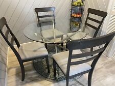 Round glass dining for sale  Brooklyn