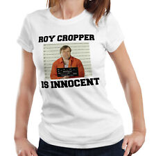 Usado, Camiseta Roy Cropper Line Up Ajustada Damas Inocente Divertida TV Blanca Camiseta segunda mano  Embacar hacia Argentina