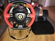 Thrustmaster Ferrari 458 Spider racing wheel and pedals, used for sale  Shipping to South Africa