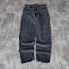 Jeans jeans vintage Y2K Levi’s prata aba folgada caimento solto desbotado preto comprar usado  Enviando para Brazil