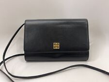 Vintage GIVENCHY shoulder bag crossbody black leather purse for sale  Shipping to South Africa