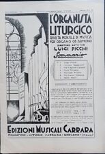 Organista liturgico. rivista usato  Italia