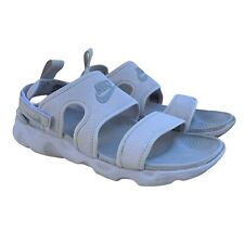 Nike Owaysis Sandals Women's Size 9 White Silver CK9283-100 Slide Casual na sprzedaż  Wysyłka do Poland