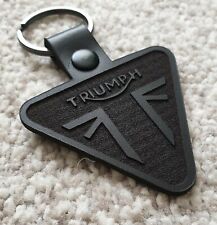 Triumph leather motorcycle keyring. Made with 3mm Italian Leather myynnissä  Leverans till Finland