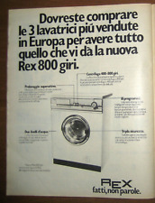 Pubblicita lavatrice rex usato  San Giovanni La Punta
