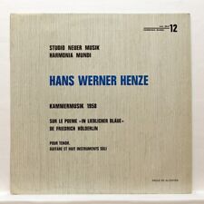 Werner henze kammermusik d'occasion  Paris XIII