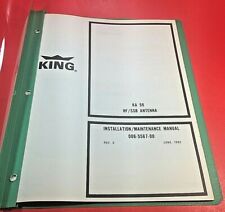 1982 King Ka 98 Instalação De Antena Hf Ssb 006-5567-00 Manual De Manutenção comprar usado  Enviando para Brazil