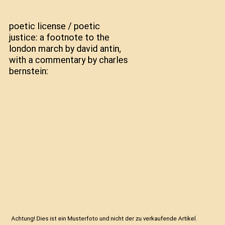 Poetic license poetic gebraucht kaufen  Trebbin
