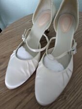 Ivory satin shoes for sale  DORCHESTER