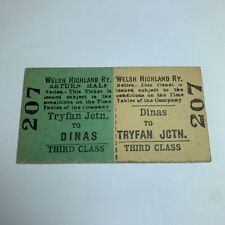 Vintage ticket welsh for sale  ACCRINGTON