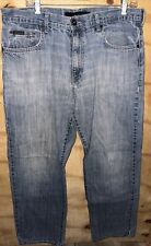 Calça jeans Calvin Klein feminina tamanho 36 relaxada reta ajuste fácil jeans azul, usado comprar usado  Enviando para Brazil