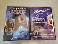 DVD Lot of 2 Guitar Lessons, Ralph Paul's Guitar Made Easy Country & Silvertone for sale  Shipping to South Africa