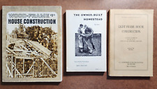 3 Livros Antigos sobre Construção de Casa - Moldura de Madeira - Herdade - Casa com Moldura de Luz, usado comprar usado  Enviando para Brazil