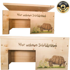 Domek dla żółwia 45x25x22cm M terrarium z motywami, glazurą do drewna i składanym NOWY, używany na sprzedaż  Wysyłka do Poland