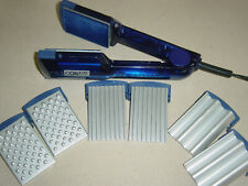 CONAIR Shiny Big Waves 4 in1 CRIMPER, WAVER, VELVET STRAIGHTNER IRON- clear blue for sale  Shipping to South Africa