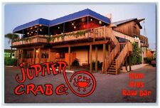 Cartão postal Jupiter Florida FL Crab Co. Sea Food rum costelas bar cru restaurante comprar usado  Enviando para Brazil