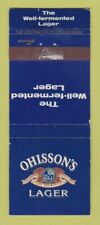 Matchbook Cover - Ohlsson's Lager Beer South Africa WEAR, used for sale  Shipping to South Africa