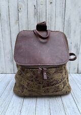 Vintage J Jill Paisley Prairie Tapestry/Leather Backpack Sling Handbag for sale  Shipping to South Africa