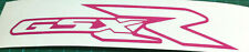 Used, 2 X    SUZUKI GSX-R   VINYL DECAL STICKERS  170mm x 33mm IN PINK for sale  Shipping to South Africa