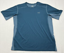 Used, Arcteryx Accelero Comp Shirt Men’s Size Small Blue Shirt Sleeve Hiking Workout for sale  Shipping to South Africa