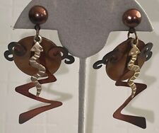 Copper dangle pierced for sale  Buckley