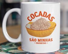 Caneca Funny Cocadas 11 oz 330 ml presentes de coco desfiado comprar usado  Enviando para Brazil