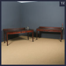 Antique Georgian Regency Pair of 6ft Pine Scullery Kitchen Serving Tables for sale  Shipping to South Africa
