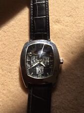 Used, Charles Dumont Wristwatch with Leather Band 2616G Dome Crystal Grandfather Gift  for sale  Shipping to South Africa