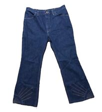 Jeans masculino vintage anos 70 com zíper 34x29 Maverick feito nos EUA comprar usado  Enviando para Brazil