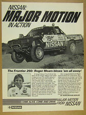1984 Nissan Pickup Truck foto Roger Mears Frontier 250 Race Win impressão anúncio comprar usado  Enviando para Brazil
