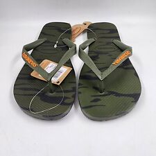 Chinelos Havianas Top Camuflagem Masculino 11-12 Logotipo Verde EUA Estilo Tanga comprar usado  Enviando para Brazil