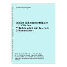 Bücher zeitschriften 1 gebraucht kaufen  Berlin