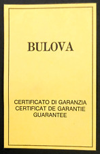 Bulova certificato di usato  Santena