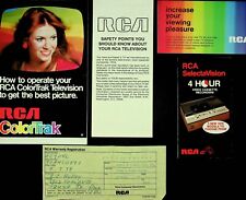 RCA COLORTRAK 1979 TELEVISIÓN-TV - CÓMO OPERAR CON EXTRAS - E14-H, usado segunda mano  Embacar hacia Argentina