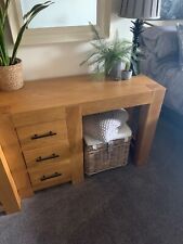 Solid oak desk for sale  KETTERING