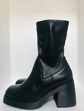 Botas Vagabond Brooke couro preto bloco médio panturrilha salto robusto UE37, 39 comprar usado  Enviando para Brazil