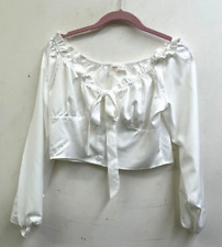 Blusa cropped estilo camponês fofa da ROMWE feminina tamanho médio comprar usado  Enviando para Brazil