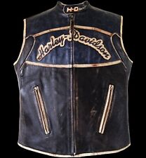 harley davidson leather vest for sale  THETFORD