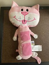 Jay at Play Seat Pets Cat 20" Pink Plush Seatbelt Travel Buddy Pockets Zip Pouch for sale  Shipping to South Africa