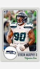 Byron Murphy II Custom Seattle Seahawks Football Card Limited Edition for sale  Shipping to South Africa