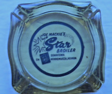 Cinzeiro publicitário de vidro vintage JOE MACKIE'S STAR Downtown Winnemucca Nevada comprar usado  Enviando para Brazil