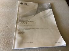 Usado, Manual del propietario de TV LED LG Life's Good para modelos 24LN4510, 28LN45100 y 29ln4510 segunda mano  Embacar hacia Argentina