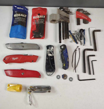 Lote de ferramentas Stanley Kobalt Milwaukee faca utilitária cortador de caixa chave sextavada Allen chave comprar usado  Enviando para Brazil